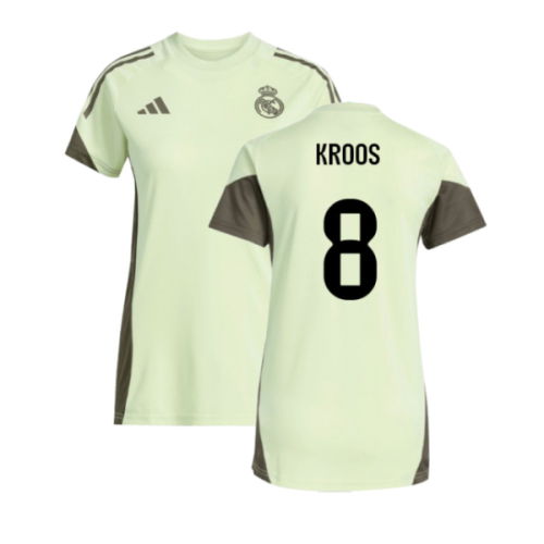 2025-2026 Real Madrid Training Jersey (Almost Lime) - Womens (Kroos 8)