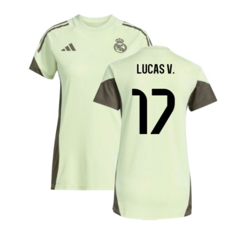 2025-2026 Real Madrid Training Jersey (Almost Lime) - Womens (Lucas V. 17)