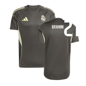 2025-2026 Real Madrid Training Jersey (Utility Grey) (Brahim 21)