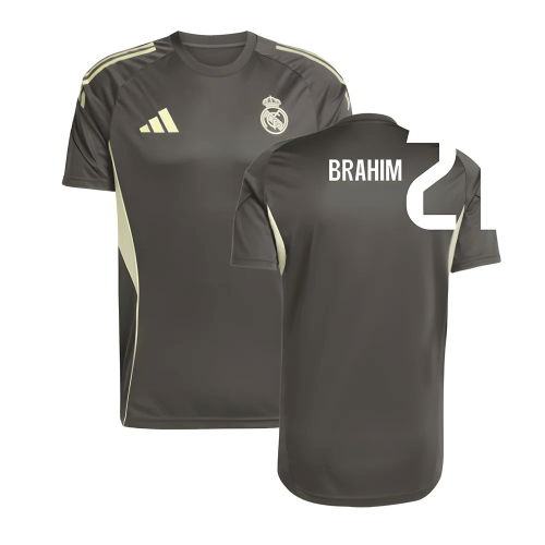 2025-2026 Real Madrid Training Jersey (Utility Grey) (Brahim 21)
