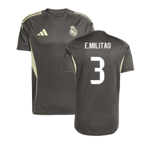 2025-2026 Real Madrid Training Jersey (Utility Grey) (E.Militao 3)