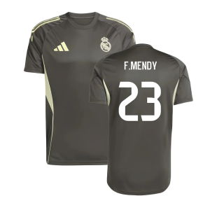 2025-2026 Real Madrid Training Jersey (Utility Grey) (F.Mendy 23)