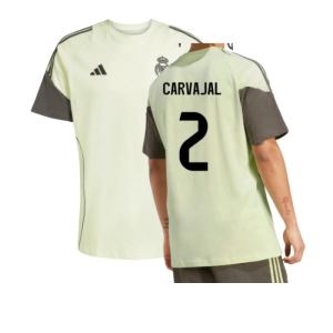2025-2026 Real Madrid Training Tee (Almost Lime) (Carvajal 2)