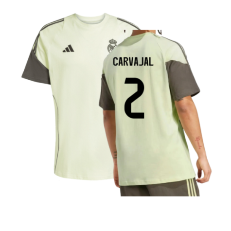 2025-2026 Real Madrid Training Tee (Almost Lime) (Carvajal 2)