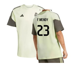 2025-2026 Real Madrid Training Tee (Almost Lime) (F.Mendy 23)