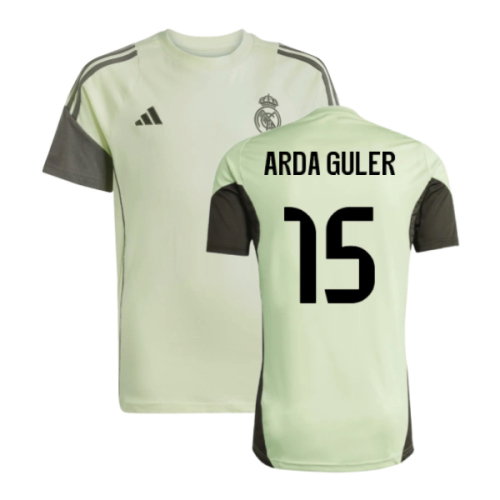 2025-2026 Real Madrid Training Tee (Almost Lime) - Kids (Arda Guler 15)