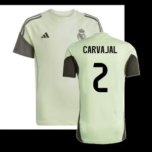 2025-2026 Real Madrid Training Tee (Almost Lime) - Kids (Carvajal 2)