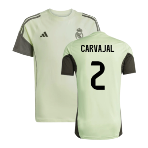 2025-2026 Real Madrid Training Tee (Almost Lime) - Kids (Carvajal 2)