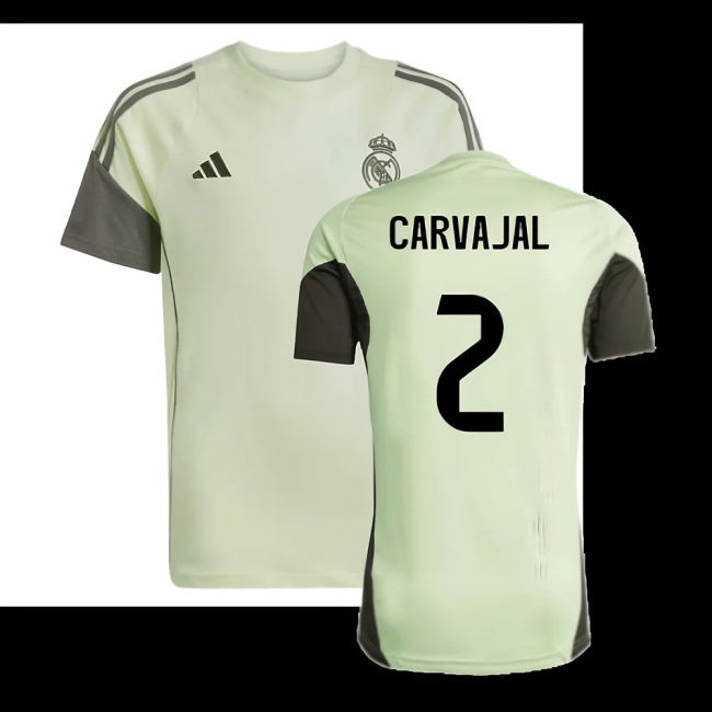 2025-2026 Real Madrid Training Tee (Almost Lime) - Kids (Carvajal 2)