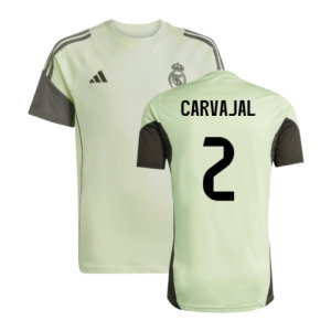 2025-2026 Real Madrid Training Tee (Almost Lime) - Kids (Carvajal 2)