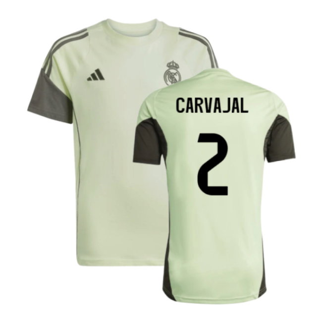2025-2026 Real Madrid Training Tee (Almost Lime) - Kids (Carvajal 2)