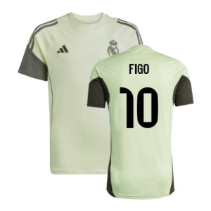 2025-2026 Real Madrid Training Tee (Almost Lime) - Kids (Figo 10)