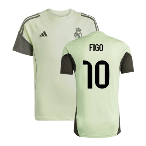 2025-2026 Real Madrid Training Tee (Almost Lime) - Kids (Figo 10)