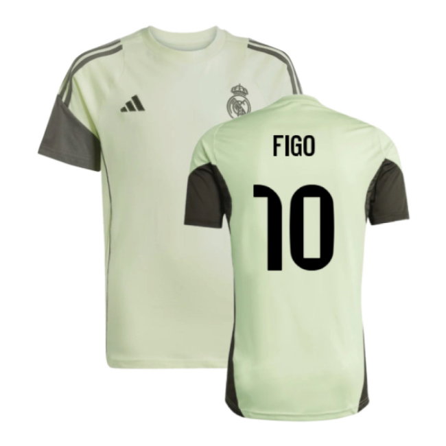 2025-2026 Real Madrid Training Tee (Almost Lime) - Kids (Figo 10)