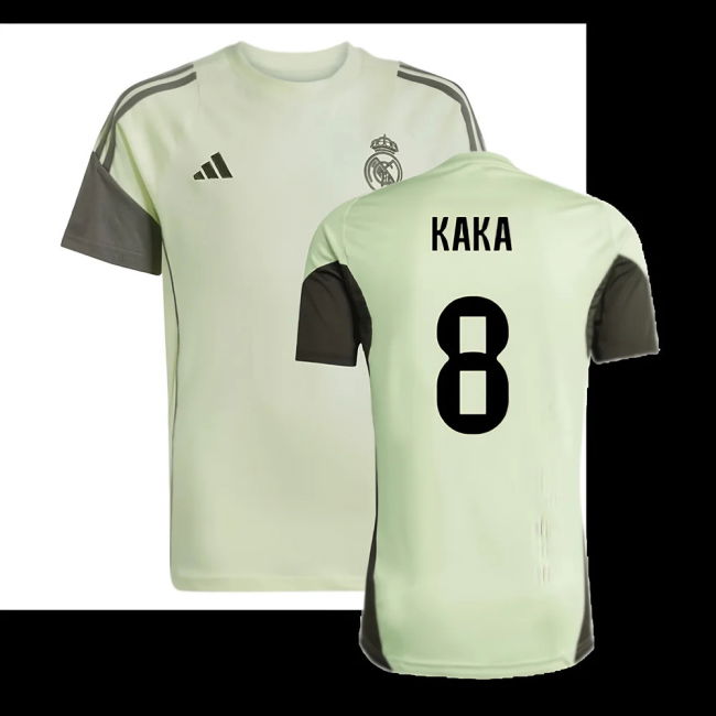 2025-2026 Real Madrid Training Tee (Almost Lime) - Kids (Kaka 8)
