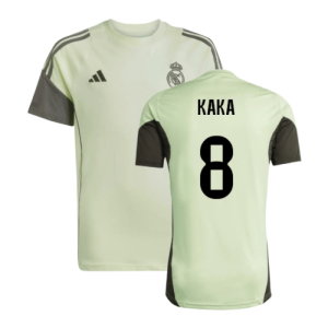 2025-2026 Real Madrid Training Tee (Almost Lime) - Kids (Kaka 8)