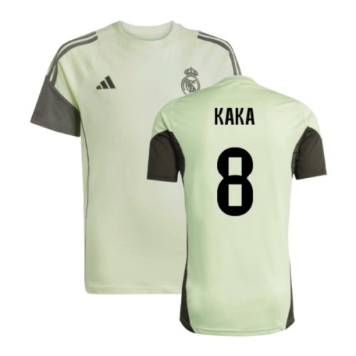 2025-2026 Real Madrid Training Tee (Almost Lime) - Kids (Kaka 8)