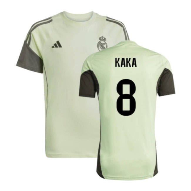 2025-2026 Real Madrid Training Tee (Almost Lime) - Kids (Kaka 8)