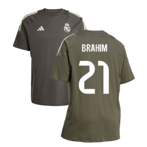 2025-2026 Real Madrid Training Tee (Utility Grey) (Brahim 21)