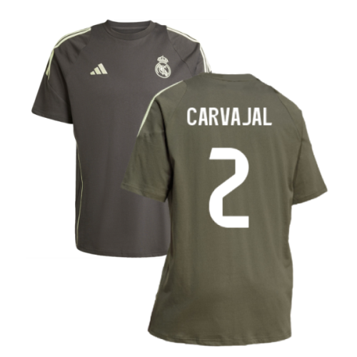 2025-2026 Real Madrid Training Tee (Utility Grey) (Carvajal 2)