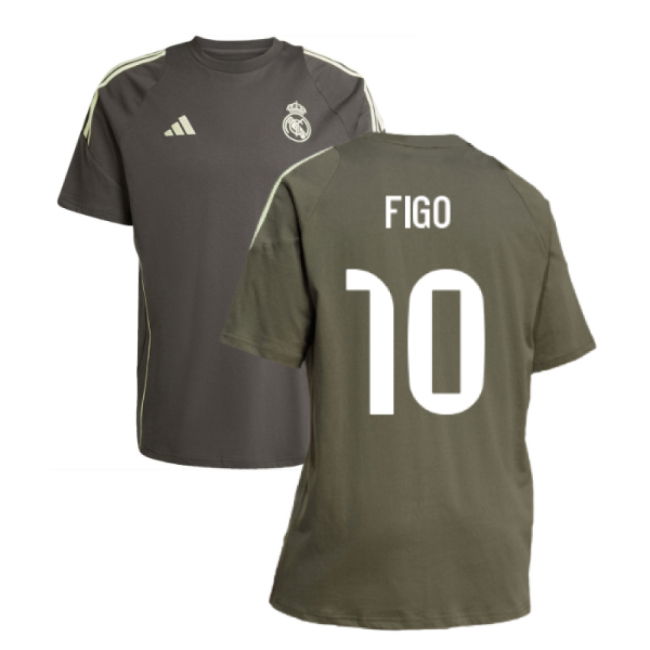2025-2026 Real Madrid Training Tee (Utility Grey) (Figo 10)