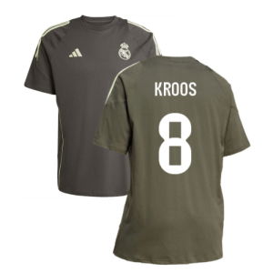 2025-2026 Real Madrid Training Tee (Utility Grey) (Kroos 8)