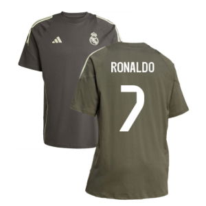2025-2026 Real Madrid Training Tee (Utility Grey) (Ronaldo 7)