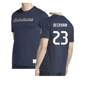 2025-2026 Real Madrid US Tee (Navy) (Beckham 23)