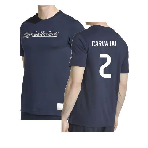 2025-2026 Real Madrid US Tee (Navy) (Carvajal 2)