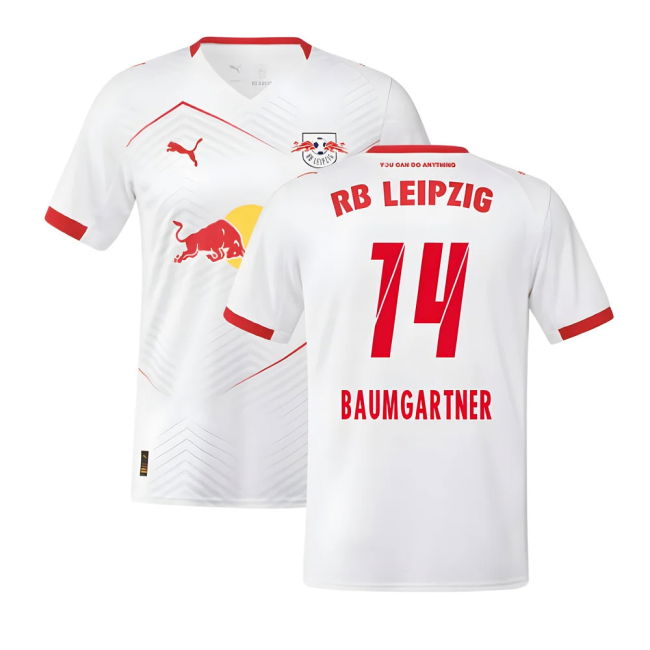 2025-2026 Red Bull Leipzig Home Shirt (Baumgartner 14)