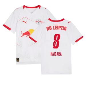 2025-2026 Red Bull Leipzig Home Shirt (Kids) (Haidara 8)