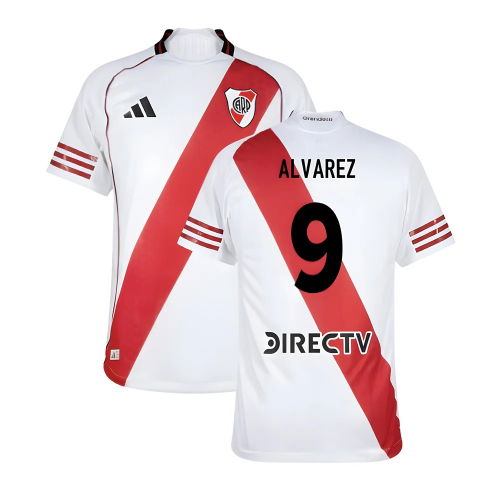 2025-2026 River Plate Authentic Home Shirt (Alvarez 9)