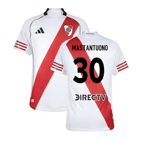 2025-2026 River Plate Authentic Home Shirt (Mastantuono 30)