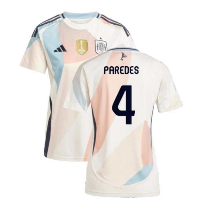 2025-2026 Spain Away Shirt (Womens) (Paredes 4)