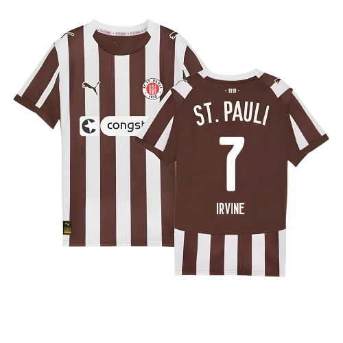 2025-2026 St Pauli Home Shirt (Kids) (Irvine 7)