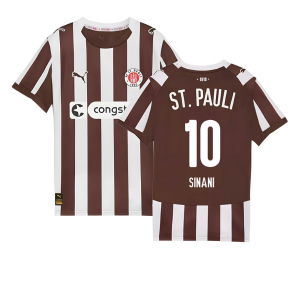 2025-2026 St Pauli Home Shirt (Kids) (Sinani 10)