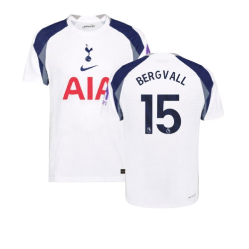 2025-2026 Tottenham Hotspur Authentic Home Shirt (Bergvall 15)