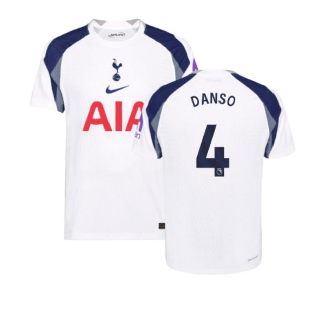 2025-2026 Tottenham Hotspur Authentic Home Shirt (Danso 4)