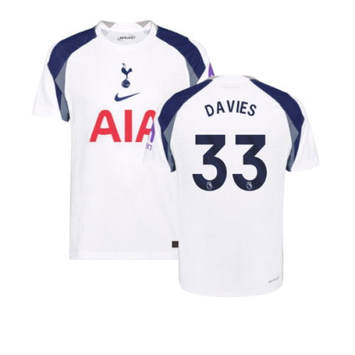 2025-2026 Tottenham Hotspur Authentic Home Shirt (Davies 33)