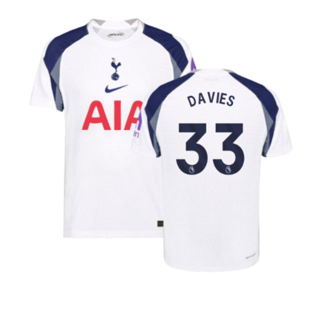 2025-2026 Tottenham Hotspur Authentic Home Shirt (Davies 33)