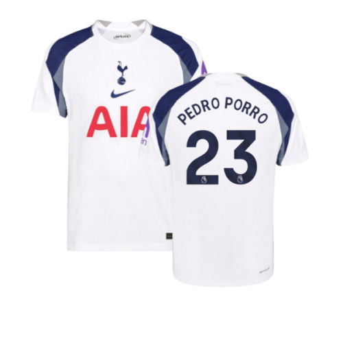 2025-2026 Tottenham Hotspur Authentic Home Shirt (Pedro Porro 23)