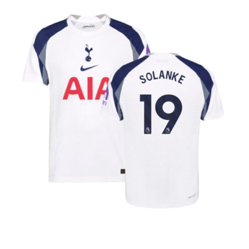 2025-2026 Tottenham Hotspur Authentic Home Shirt (Solanke 19)