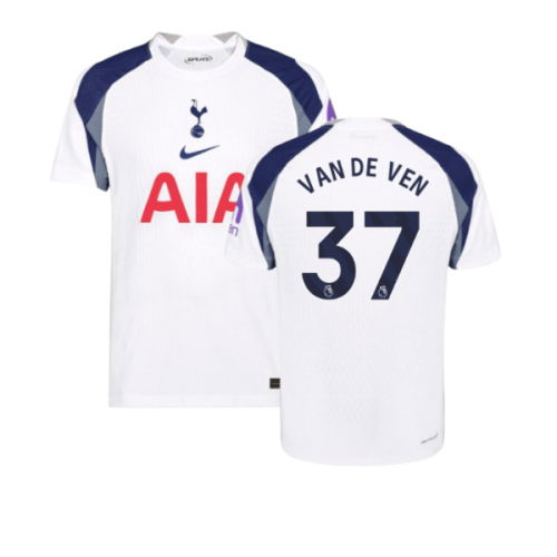 2025-2026 Tottenham Hotspur Authentic Home Shirt (Van De Ven 37)