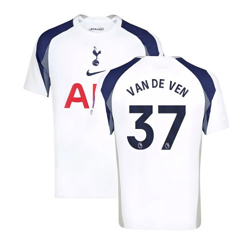 2025-2026 Tottenham Hotspur Home Shirt (Van De Ven 37)