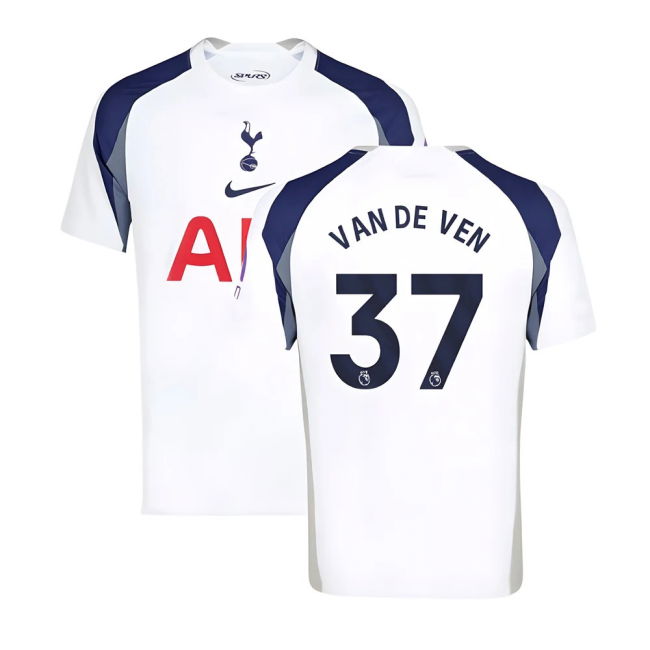 2025-2026 Tottenham Hotspur Home Shirt (Van De Ven 37)