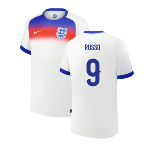 2025 England Womens Team Home Shirt (Kids) (RUSSO 9)