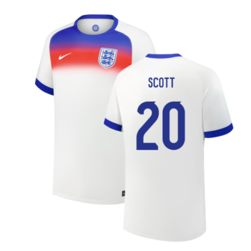 2025 England Womens Team Home Shirt (Kids) (SCOTT 20)