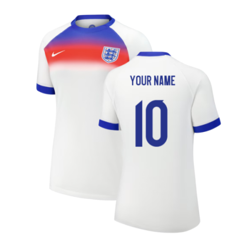 2025 England Womens Team Home Shirt (Ladies) (Your Name)