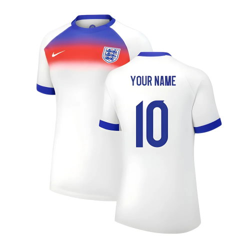 2025 England Womens Team Home Shirt (Ladies) (Your Name)