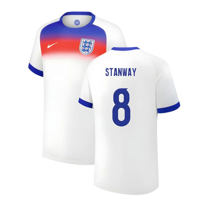 2025 England Womens Team Home Shirt (Unisex) (STANWAY 8)